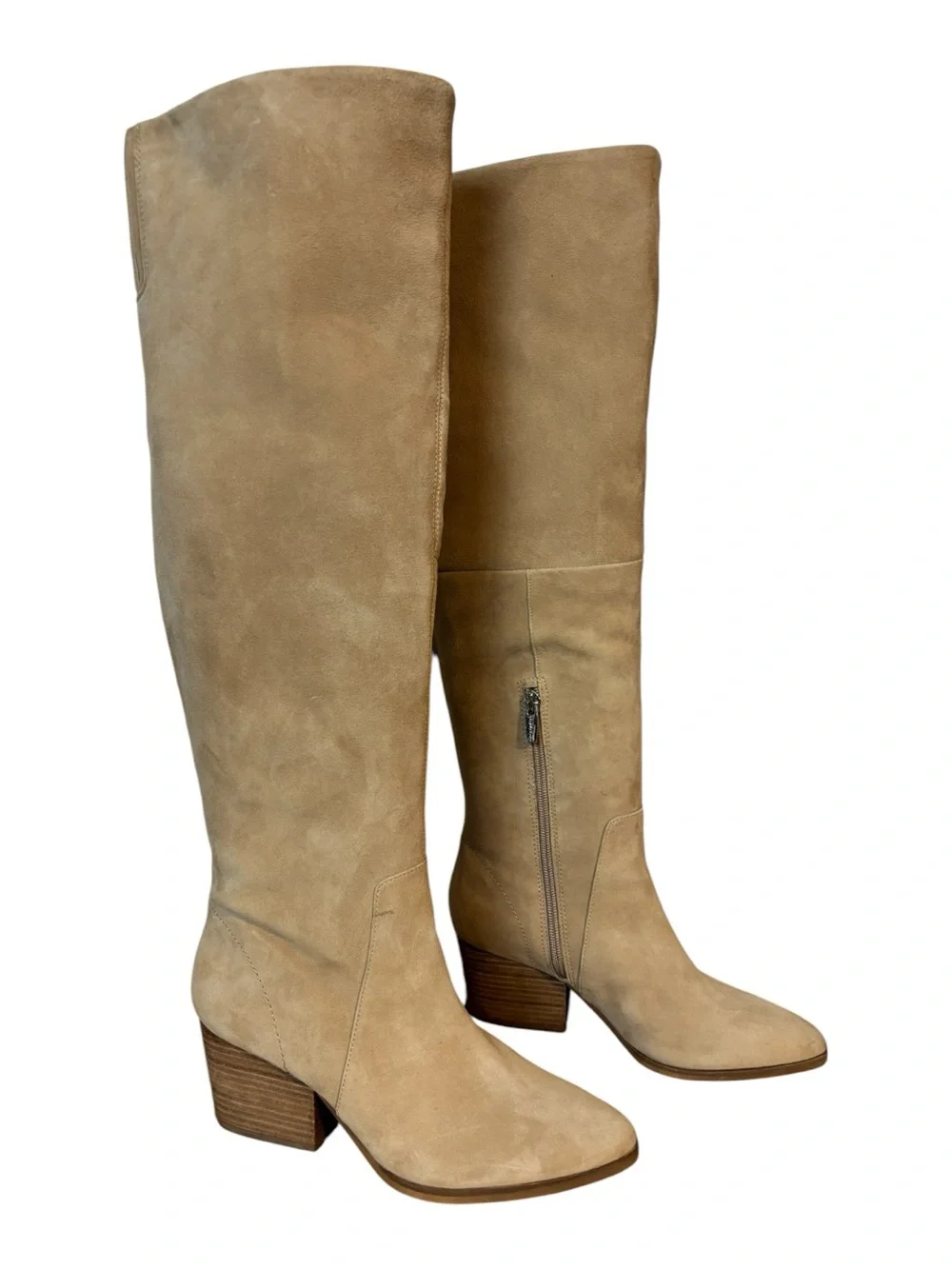 Vince Camuto Knee High Nestel Pull On boots suede women’s size US 8M EU 38.5